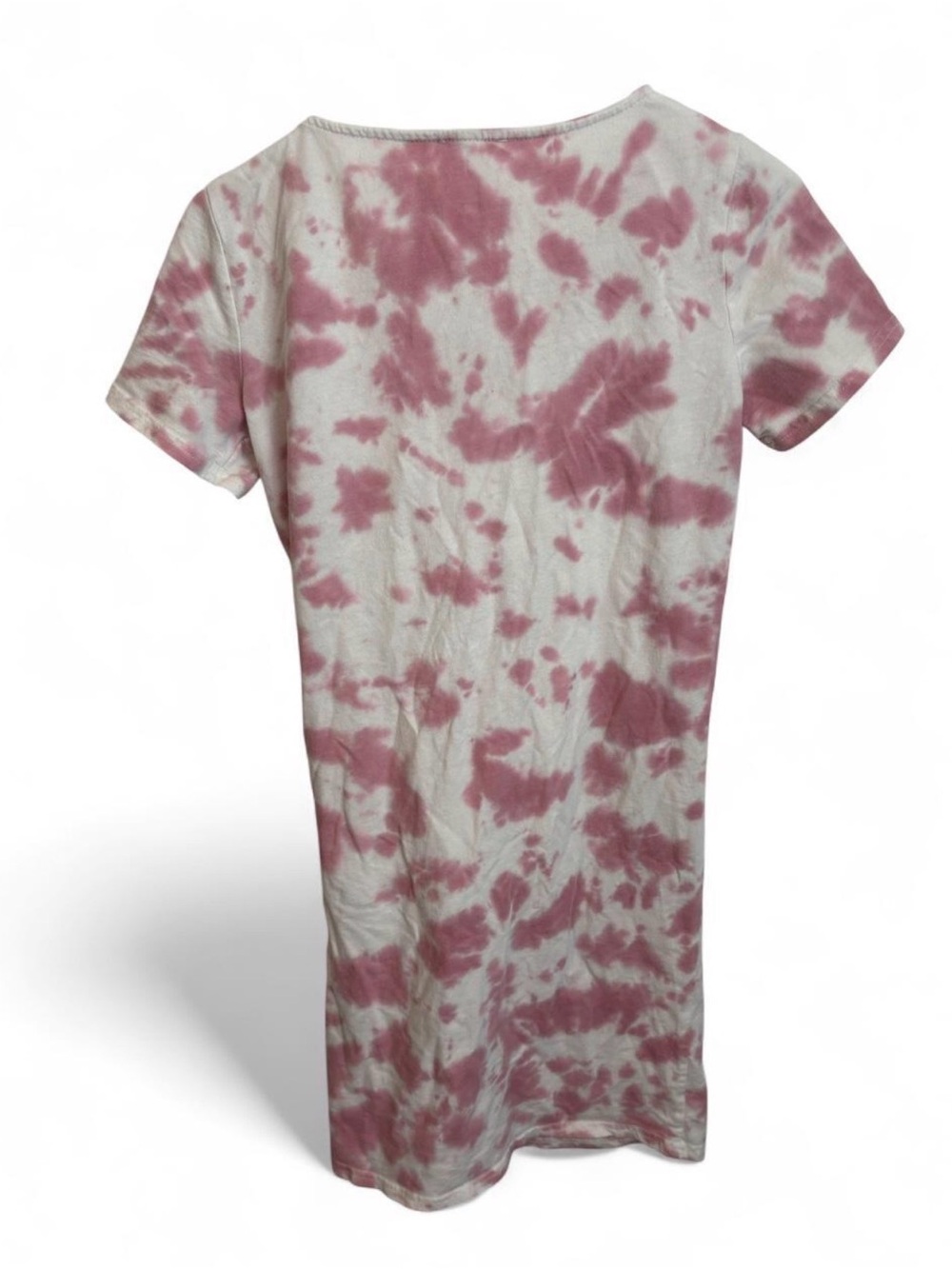 Jane and Delancey Pink and White Tie-Front T-Shirt Dress - Picture 4 of 5